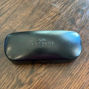 Coach Black Leather Sunglasses Case